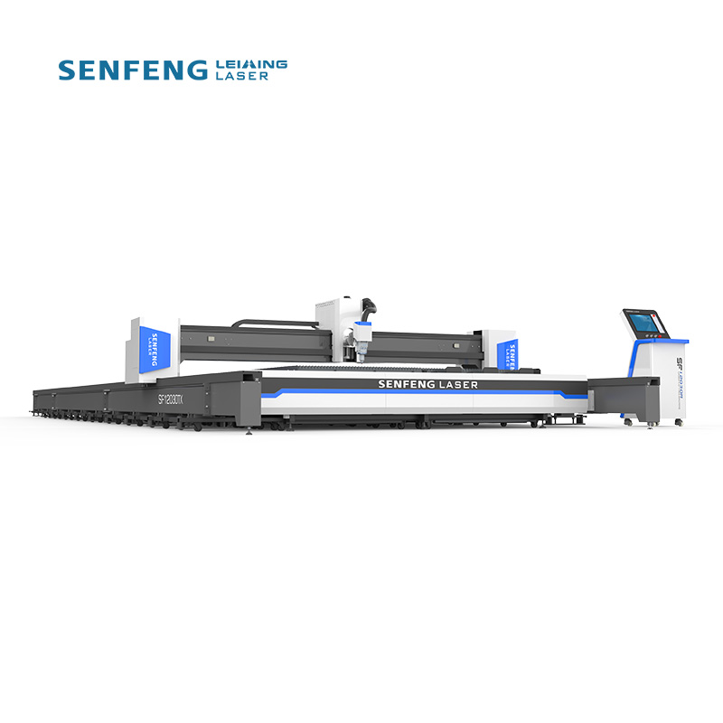Ultra Geniş Konik Fiber Lazer Kesim Makinesi SF12030TX